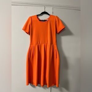 Orange LuLaRoe Dress-Amelia
